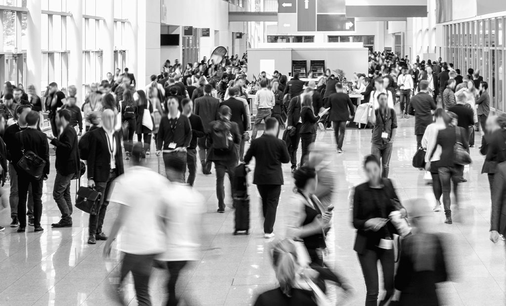 People at a Trade Show
